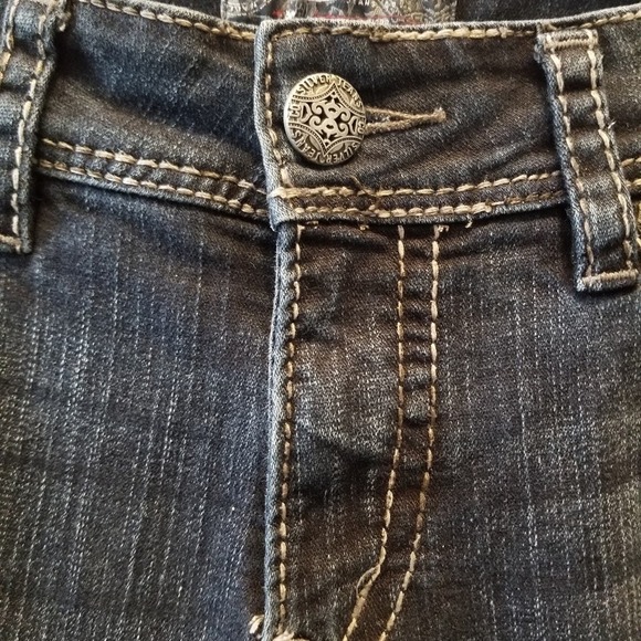 Silver NEW Suki Surplus Flare Bootcut Midrise Jeans NWOT Plus Size 32 x 30 - Picture 5 of 16